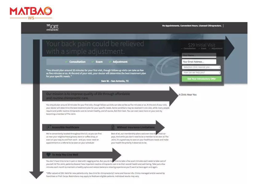 Làm thế nào để thiết kế website theo đúng điểm nhìn của người đọc? 8 Minh họa dàn trang theo bố cục chữ F