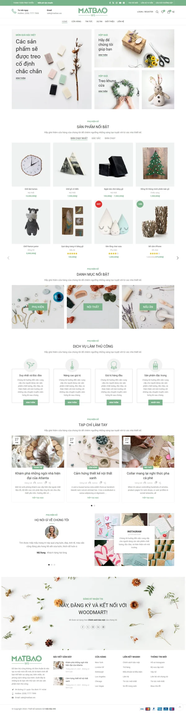 Cửa hàng quà tặng Woodmart
