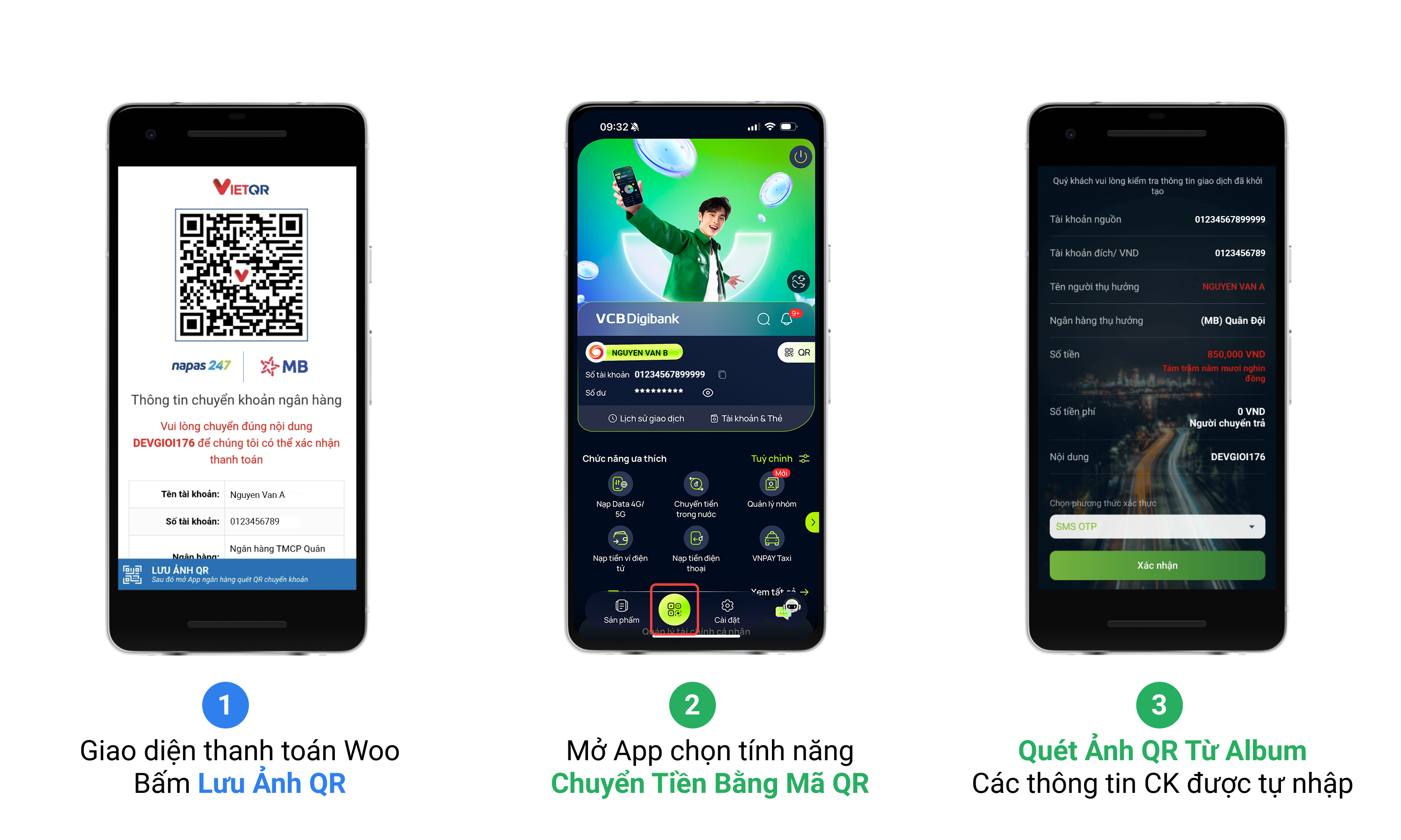 Chuyển khoản với QR Code 2 Chuyển khoản với QR Code - 2