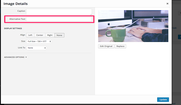 5 Tips quan trọng giúp bạn tối ưu hình ảnh lên Top Google 9 Thêm Caption và Alt Text cho hình ảnh được tối ưu.