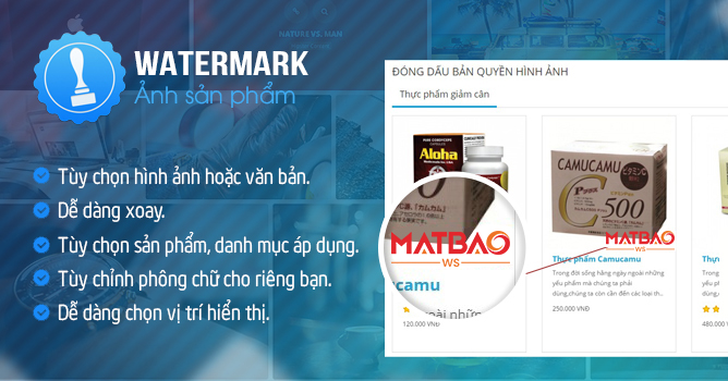 Watermark ảnh sản phẩm